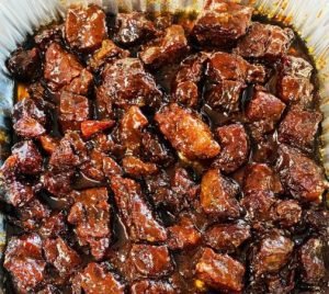 BBQ steak tips at Hottsmoke catering event Boston MA