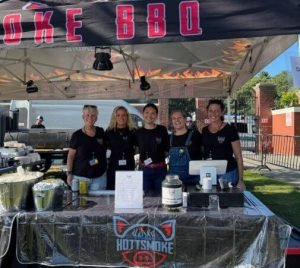 The event team for catering at Hottsmoke BBQ