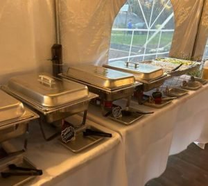 Wedding catering set up Hottsmoke BBQ