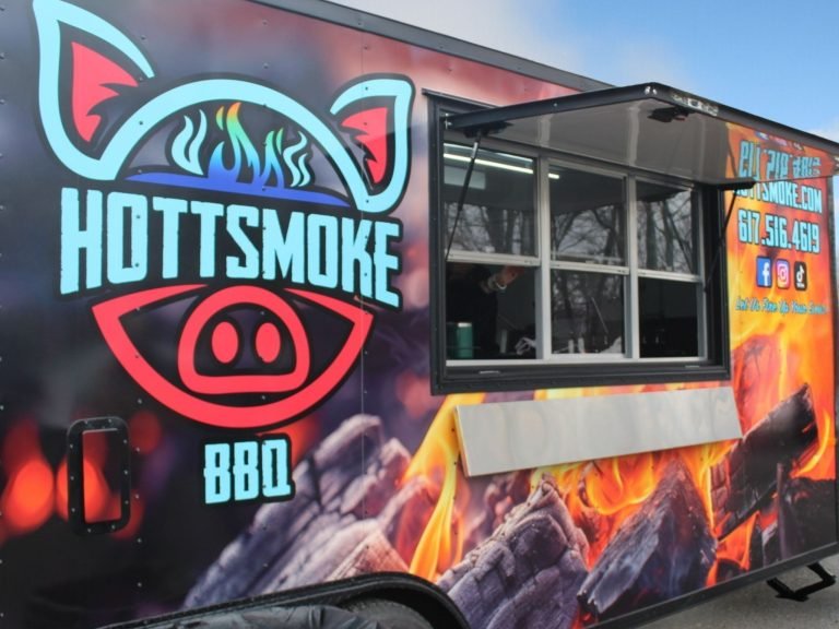 Hottsmoke BBQ food truck at American Legion Post Milton MA